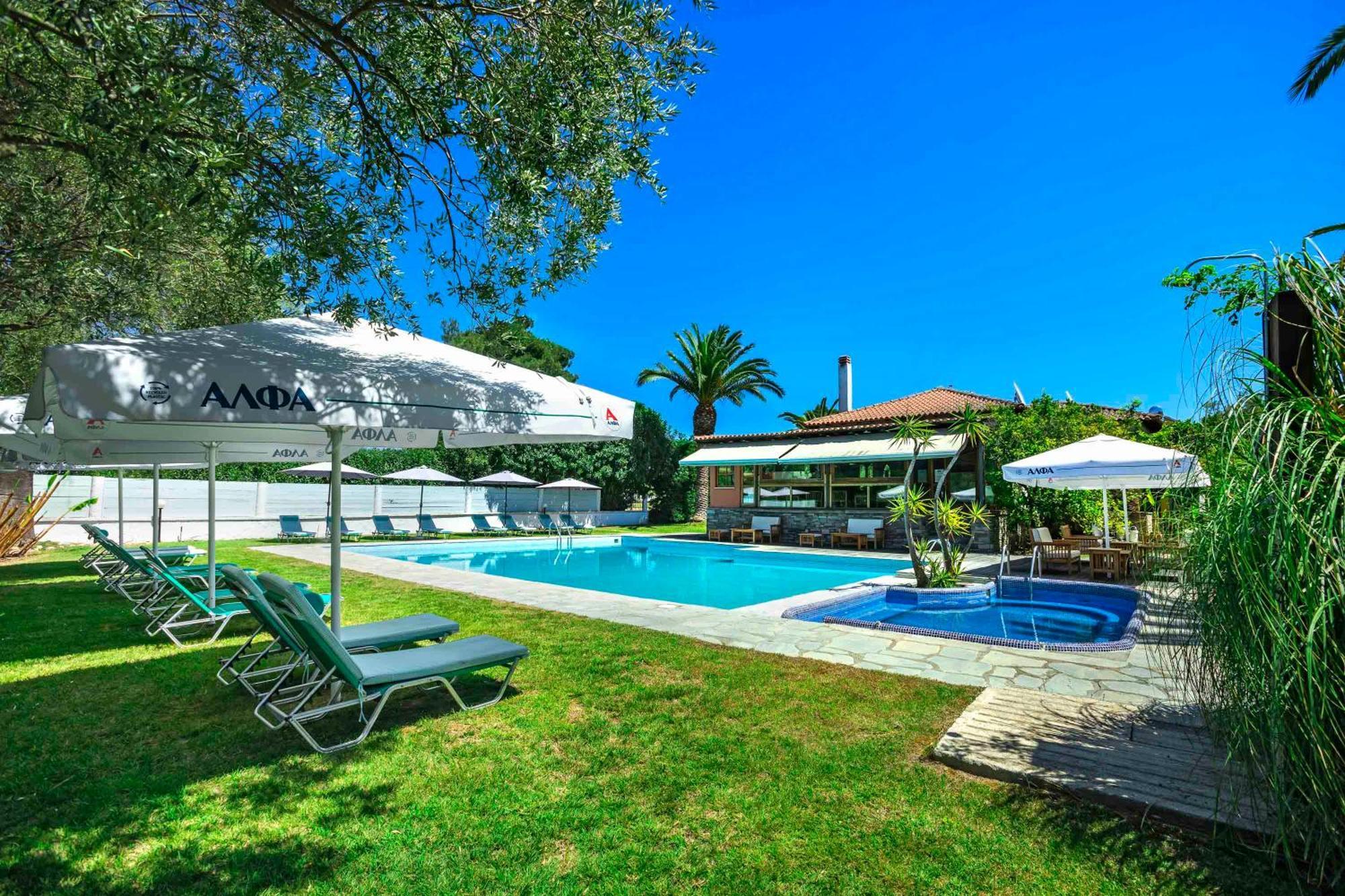 Hotel Hanioti Village Spa Exteriör bild